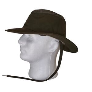 Airflo Tilley Outback Nylon Hat 71/8 Model LTM5 Medium Brim Olive Green Gorpcore